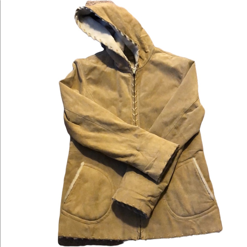 Real suede coat from Wilson’s Leather